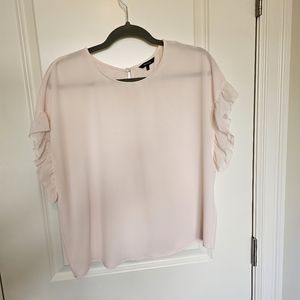 Pink Blouse with Button-Up Back